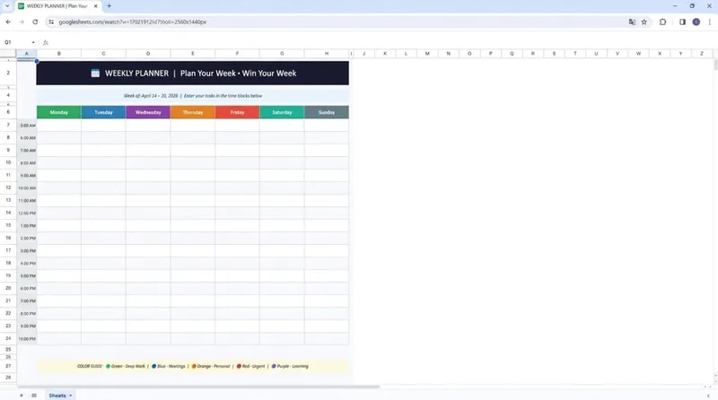 SMART TEMPLATE — Ultimate Productivity Planner v2.0 · screenshot 4 of 6