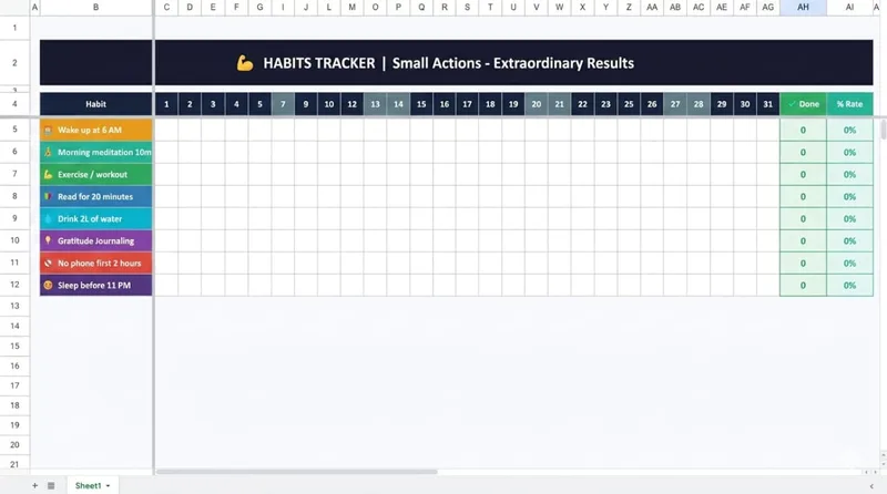 SMART TEMPLATE — Ultimate Productivity Planner v2.0 · screenshot 6 of 6