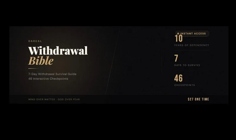 DaReal — Withdrawal Bible - 7 Day Guide · screenshot 1 of 1