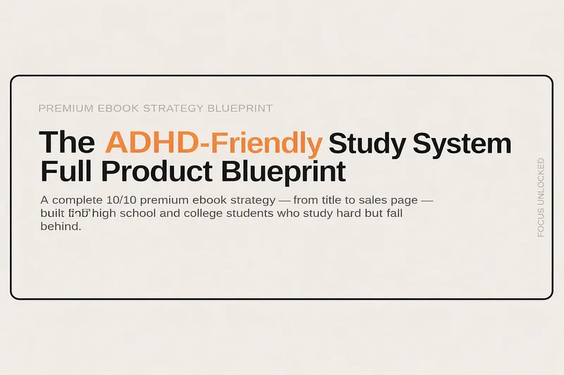 The Focus Forge — The ADHD Study Fix · screenshot 1 of 1