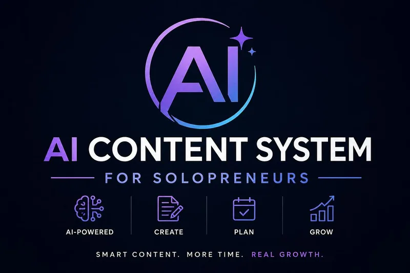 AI CONTENT SYSTEM — AI CONTENT SYSTEM FOR SOLOPRENEURS · screenshot 1 of 1