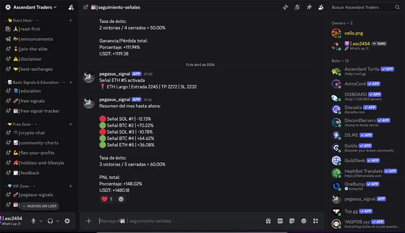 Ascendant Traders — Ascendant Traders - AI Crypto Signals that speak your Language! · screenshot 3 of 6