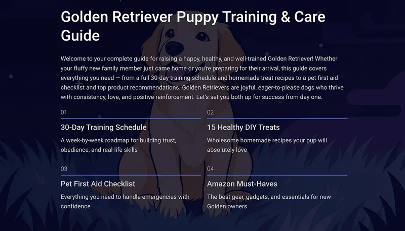 Fur & Wisdom — The 2026 Golden Retriever Training & Wellness System · screenshot 1 of 3