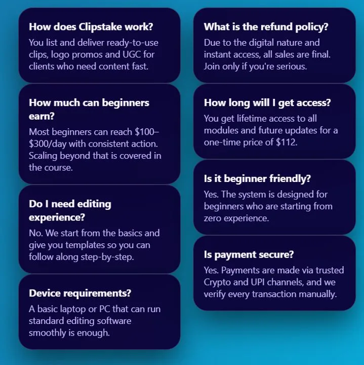 Clipstake Earning Course And Guide — The Ultimate Clipstake Earning · screenshot 3 of 3