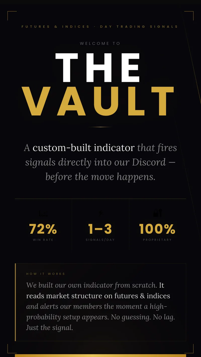 The Vault — The Vault - Live Signals · screenshot 2 of 4