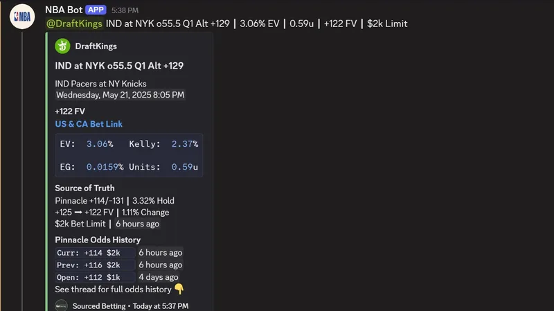 Sourced Betting — Bots · screenshot 3 of 5