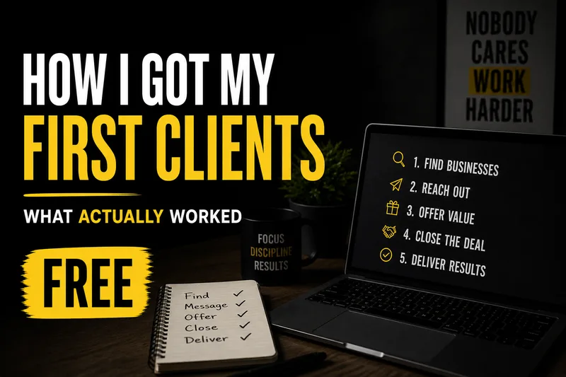 First Client Blueprint — How I Got My First Client · screenshot 1 of 1
