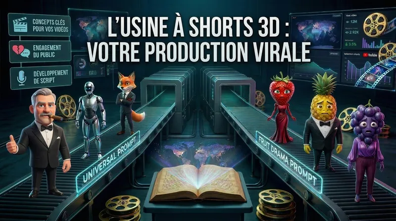 Shorts IA Viraux — L'Usine à Shorts 3D : La Méthode Showrun · screenshot 1 of 2