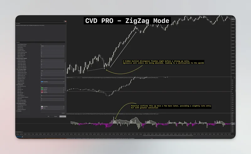 WickLabs — Cumulative Delta Divergence PRO - NT8 · screenshot 4 of 4