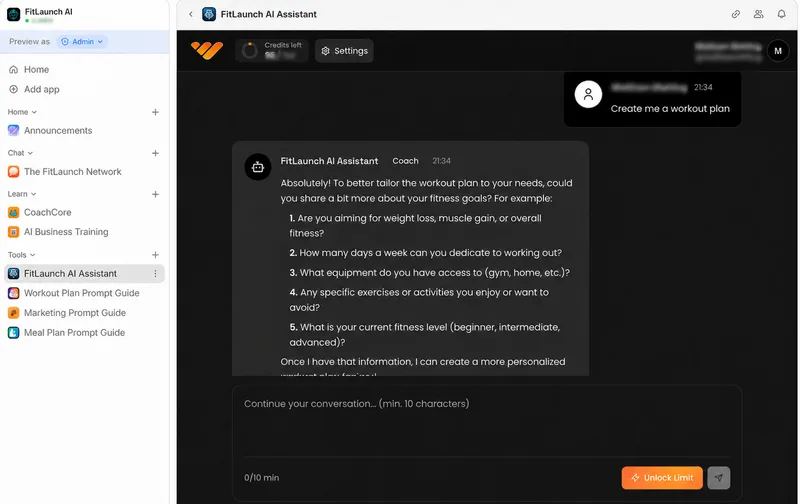 FitLaunch AI — FitLaunch AI: AI for Fitness Coaches · screenshot 2 of 6