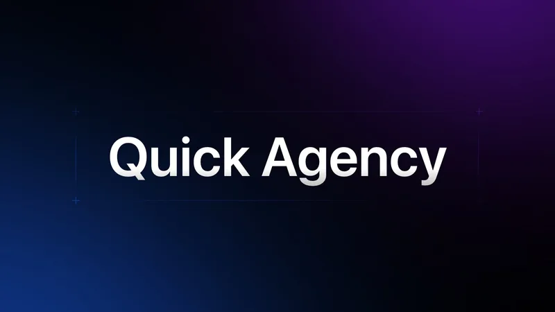 Quick Agency — Websites that Charm · screenshot 1 of 1