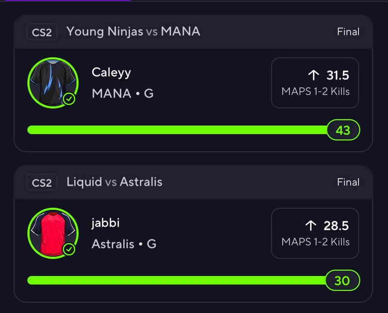 Cloudy Parlay eSports + Sports — DFS Jess CS2 Package · screenshot 3 of 6