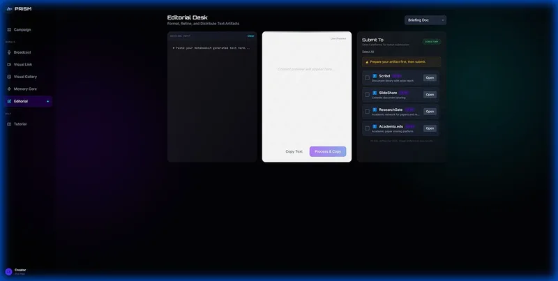 JM Thomas Official — Prism Studio · screenshot 6 of 6