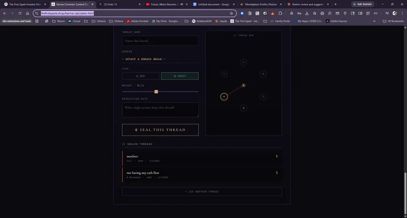The First Spark  — Karma Corrector //Control Cen · screenshot 3 of 3