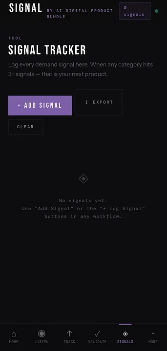 SIGNAL — SIGNAL — Real-Time Demand Intelligence · screenshot 3 of 6