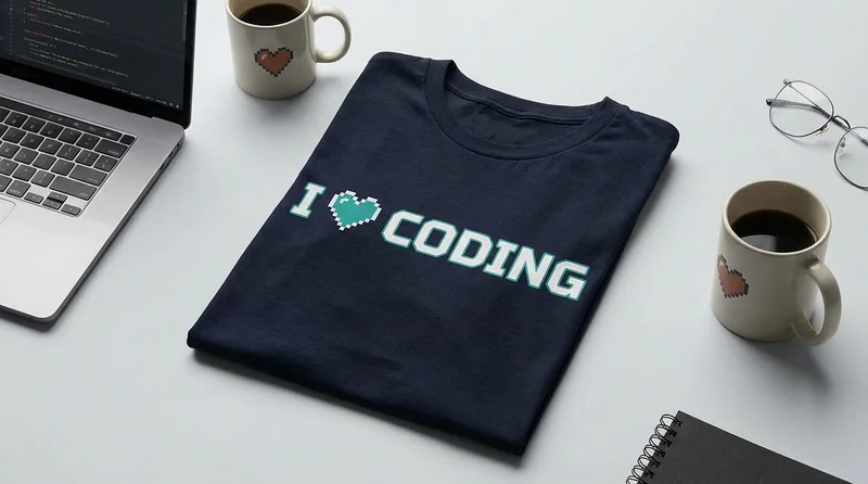 The Code Lab — "I Love Coding" Welcome Tee · screenshot 1 of 1