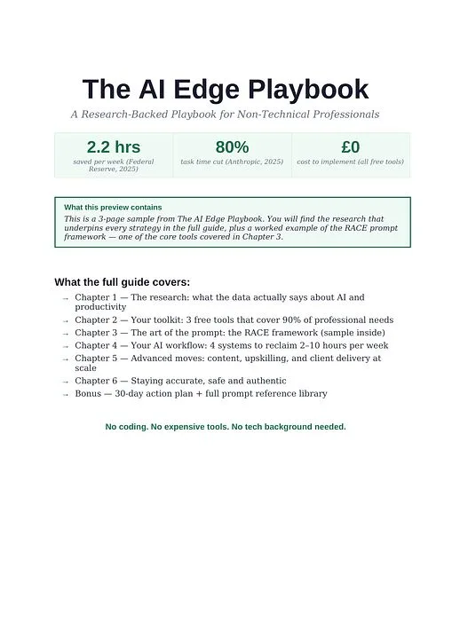 The AI Edge — The AI Edge Playbook · screenshot 2 of 3