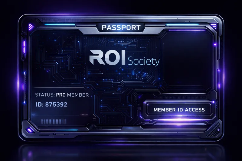 ROI SOCIETY — PRO ROI SOCIETY MEMBERSHIP · screenshot 1 of 1