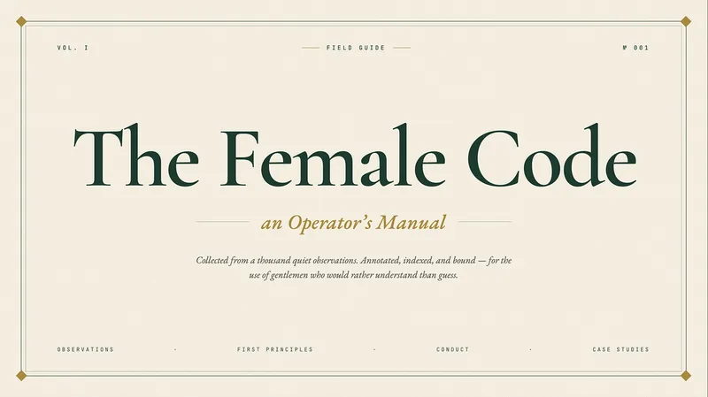 The Female Code — The Female Code: Operator's Manual · screenshot 1 of 1