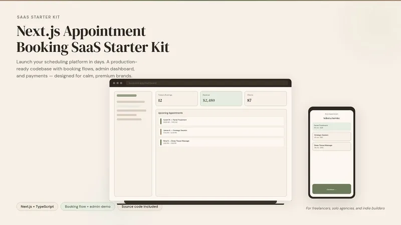Novoriq — Nextjs Appointment and Booking SaaS Starter Kit · screenshot 1 of 1