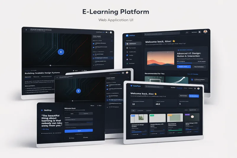 Crea8ive Labs — E-Learning Platform UI Design · screenshot 2 of 6