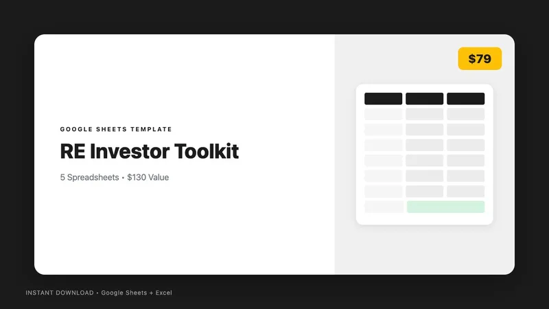 Hack Your Life — Complete Real Estate Investor Toolkit (5 Spreadsheets) · screenshot 1 of 1