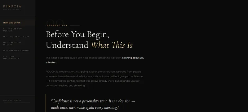 FIDUCIA — FIDUCIA — The Awakening · screenshot 2 of 3