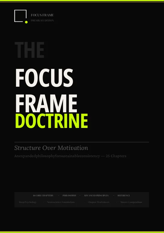 FOCUS FRAME — Structure Over Motivation · screenshot 2 of 6