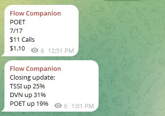 Flow Companion — Telegram Alerts · screenshot 1 of 1