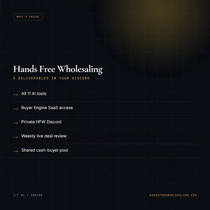 HFW: AI Wholesaling System — HFW Pass · screenshot 5 of 5