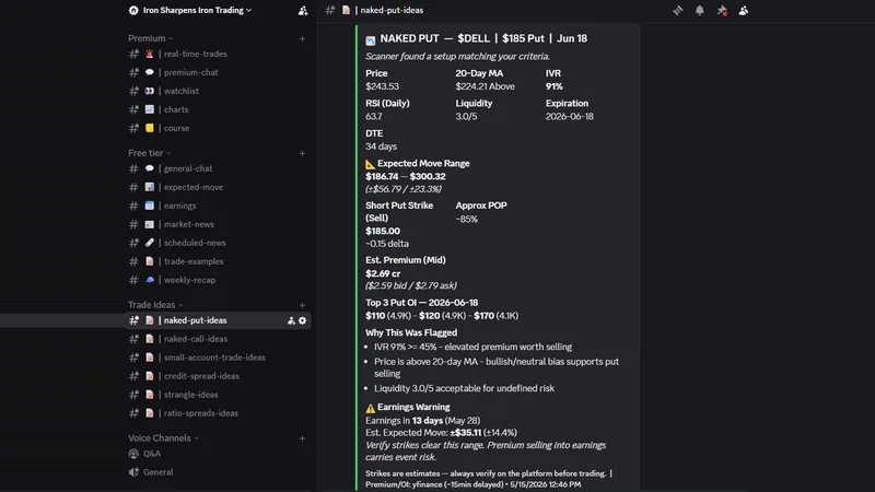 Iron Sharpens Iron Trading — Option Selling Community - Premium Tier · screenshot 2 of 4