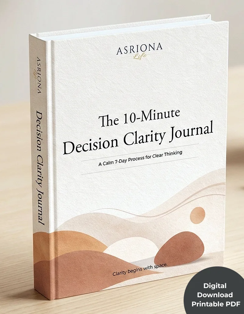 ASRIONA Life — Decision Clarity & Take Action Workbook · screenshot 1 of 5