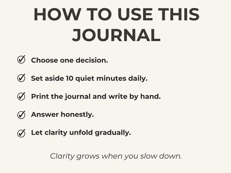 ASRIONA Life — Decision Clarity & Take Action Workbook · screenshot 4 of 5