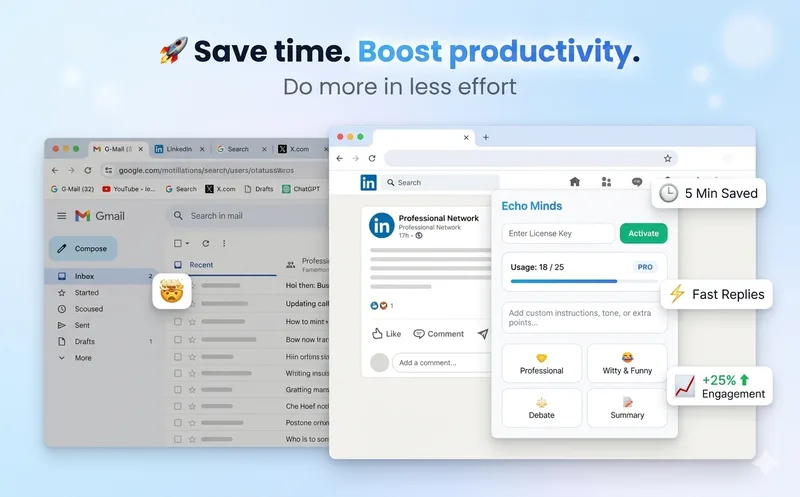 FORGE — ECHO MINDS - AI CHROME EXTENSION BY FORGE · screenshot 2 of 4