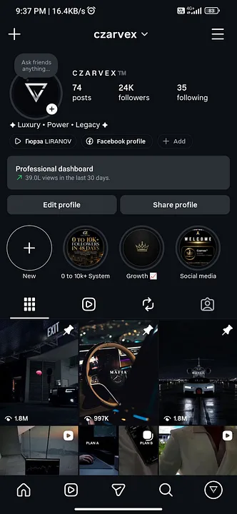 Czarvex — Social Media Growth Package - 10K in 48 Days · screenshot 2 of 3