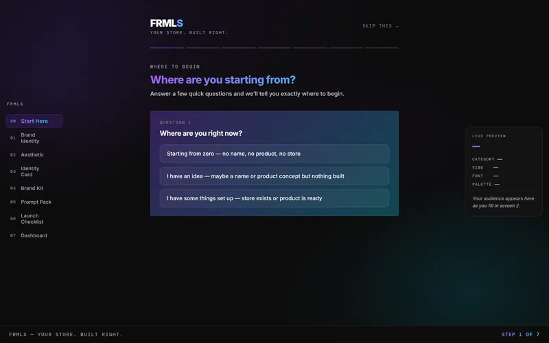 FRMLS —  FRMLS — Brand Identity System · screenshot 1 of 6
