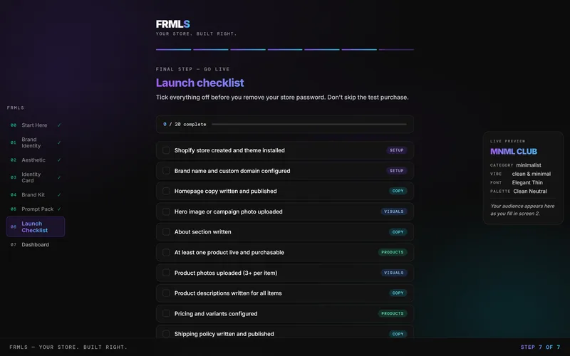 FRMLS —  FRMLS — Brand Identity System · screenshot 4 of 6