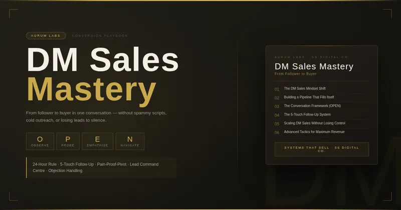 Aurum Labs — DM Sales Mastery · screenshot 1 of 3