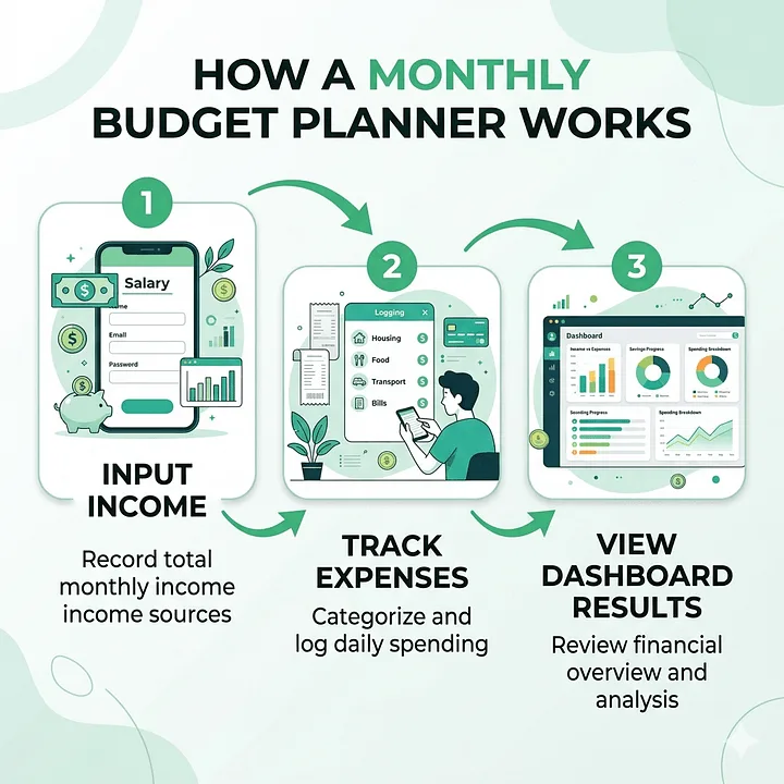 Vaultplan — Monthly Budget Planner: Interactive HTML Dashboard · screenshot 2 of 6