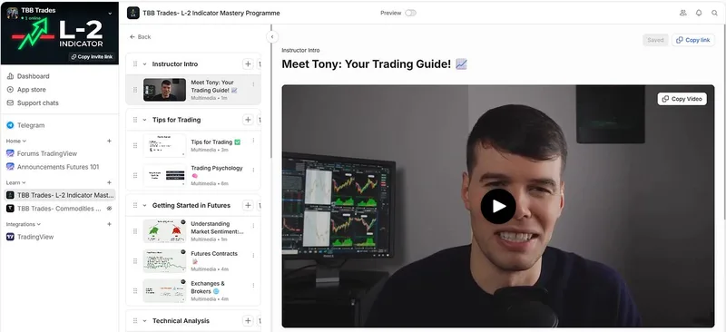 TBB Trades — L-2 INDICATOR Master Programme · screenshot 1 of 3
