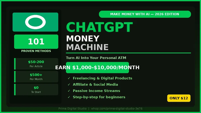 Prime Digital Studio — ChatGPT Money Machine 2026 · screenshot 1 of 1