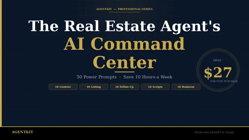 Agent Kit —  AgentKit — 50 AI Prompts for Real Estate Agents · screenshot 1 of 3