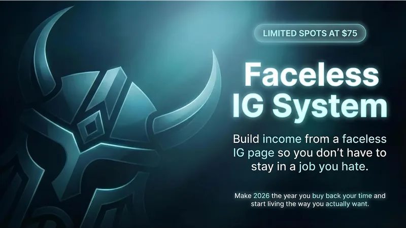 Digital Valhalla — Faceless IG System · screenshot 1 of 1