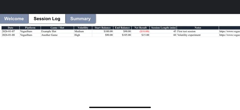 CasinoLabAU — Casino Session Tracker · screenshot 2 of 3