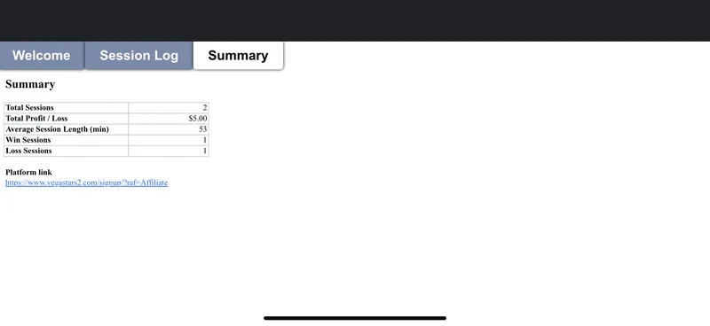 CasinoLabAU — Casino Session Tracker · screenshot 3 of 3