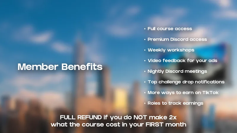 TikTok Ad Creators: Content Into Cash — FREE TikTok Ad Creator Course · screenshot 3 of 5