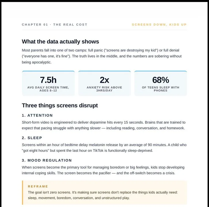 TheParentingPub  — Screens down, kids up · screenshot 4 of 5