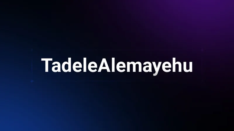 TadeleAlemayehu — Tadele Alemayehu · screenshot 1 of 1