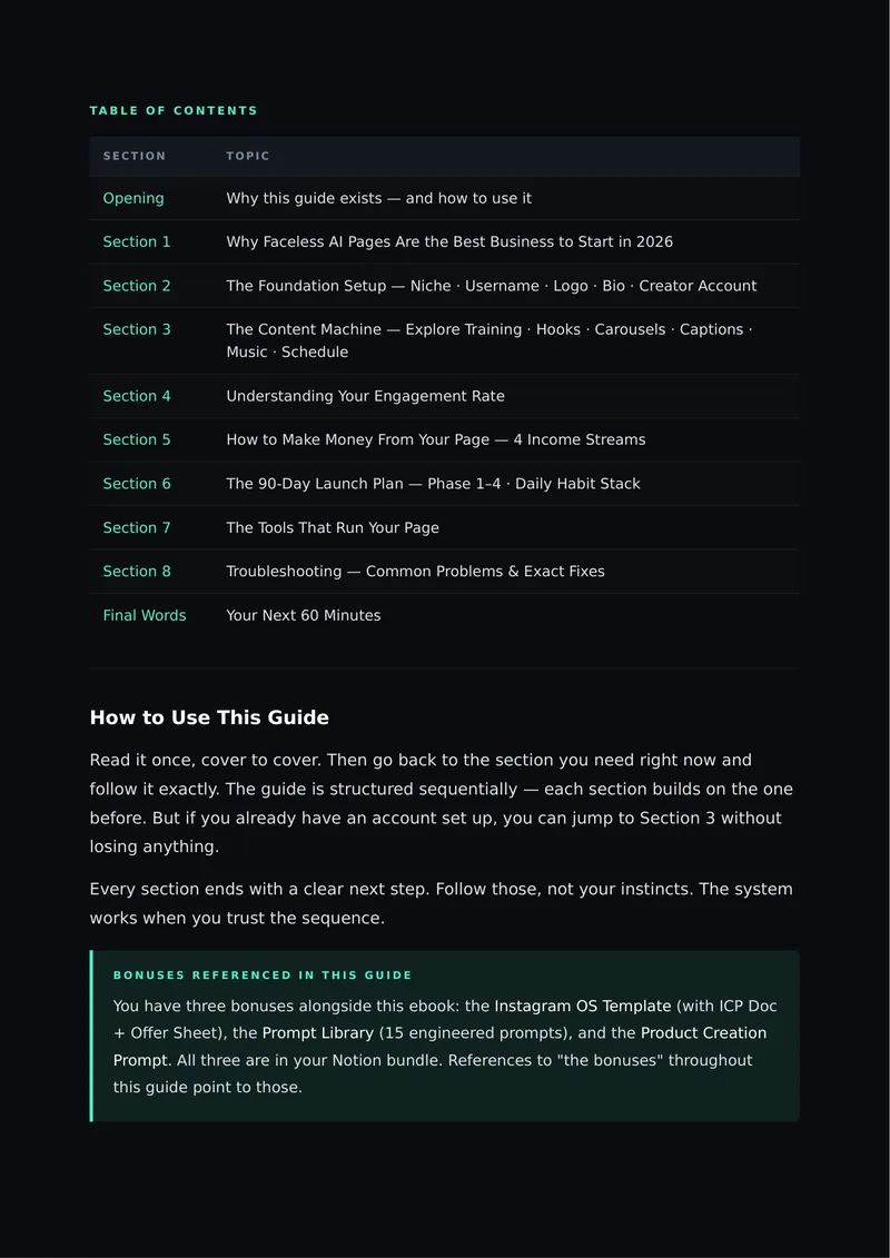 AI is Future — Faceless IG Blueprint: Full Pack · screenshot 2 of 5