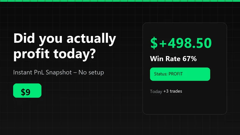 Mirmtchi — ProfitPulse – "Did you actually profit today?" + Net PnL in 5 seconds · screenshot 1 of 1